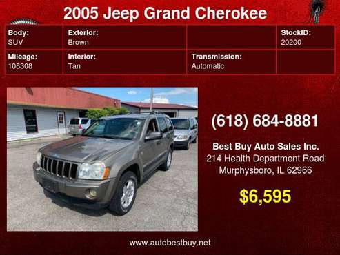 2005 Jeep Grand Cherokee Laredo 4dr 4WD SUV Call for Steve or Dean -... for sale in Murphysboro, IL