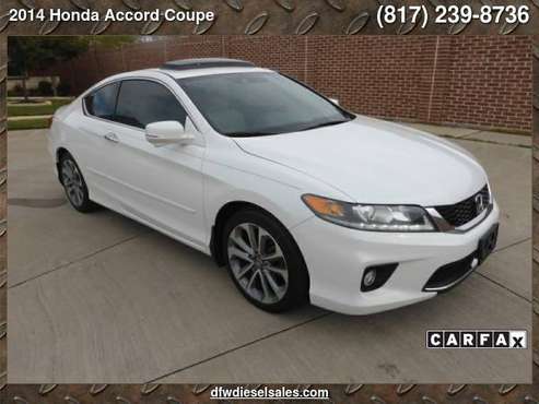 2014 Honda Accord Coupe 2dr V6 Auto EX-L SUNROOF LEATHER SUPER NICE... for sale in Lewisville, TX