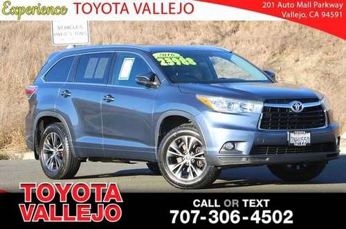 2016 Toyota Highlander XLE V6 4D Sport Utility - cars & trucks - by... for sale in Vallejo, CA