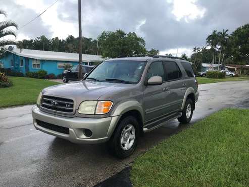 2002 Toytoa Sequoia 3rd Row Clean Title Car Only 2 owners ask for sale in Pompano Beach, FL