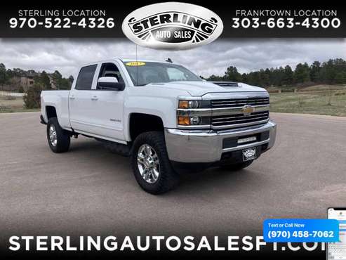 2017 Chevrolet Chevy Silverado 2500HD 4WD Crew Cab 153 7 LT for sale in Sterling, CO