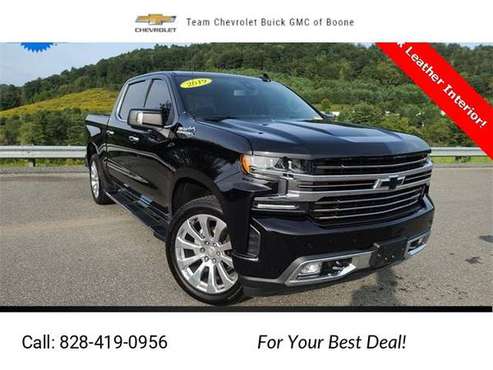 2019 Chevy Chevrolet Silverado 1500 High Country pickup Black - cars... for sale in Boone, NC