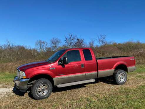 2002 F350 7.3 DIESEL 4wd LOW MILES w/ plow - cars & trucks - by... for sale in Johnstown, OH