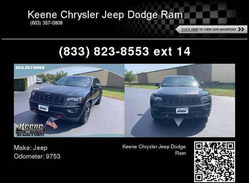 2020 Jeep Grand Cherokee Trailhawk - cars & trucks - by dealer -... for sale in Keene, NH