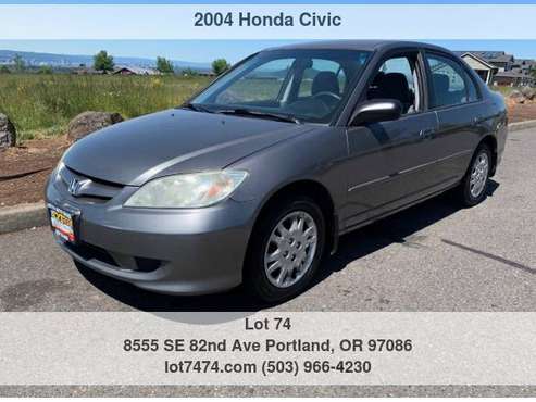 2004 Honda Civic 4dr Sdn LX Auto - - by dealer for sale in Portland, OR