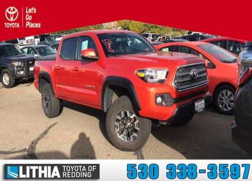 2016 Toyota Tacoma 4WD Crew Cab Pickup 4WD Double Cab V6 AT TRD Off Ro for sale in Redding, CA