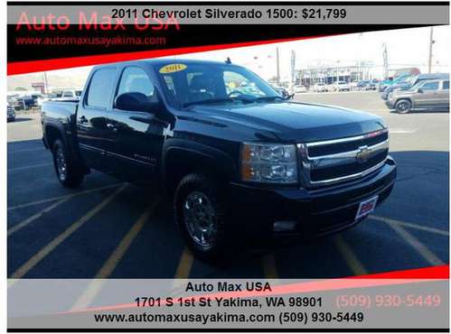 2011 Chevrolet Silverado 1500 LTZ 4x4 4dr Crew Cab!!!!!!!!!!!!!!!!!!!! for sale in INTERNET PRICED CALL OR TEXT JIMMY 509-9, WA