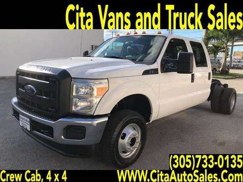 2012 FORD F350 CREW CAB 4X4 DRW CAB CHASSIS F-350 F350 F 350 FLATBED... for sale in Medley, FL