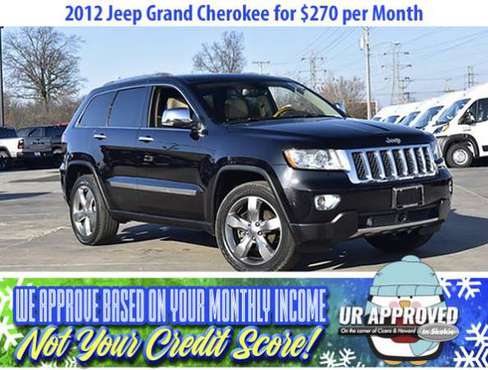 Get a 2012 Jeep Grand Cherokee for $270/mo BAD CREDIT NO PROBLEM -... for sale in Westchester, IL