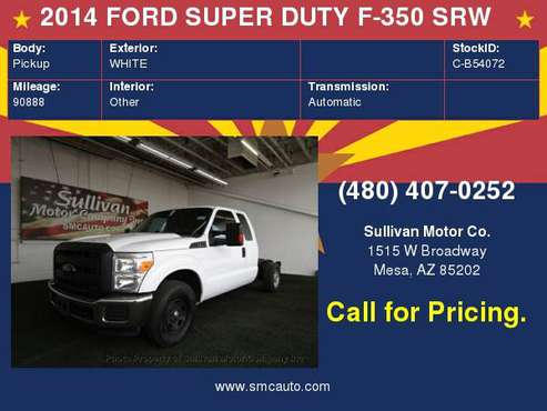 2014 FORD SUPER DUTY F-350 SRW 2WD SuperCab 142 XL for sale in Mesa, AZ