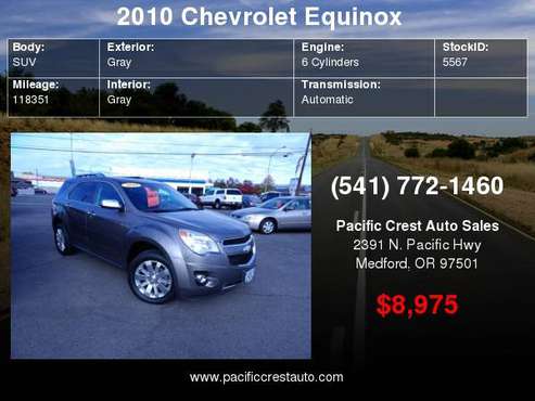2010 Chevrolet Equinox AWD 4dr LTZ for sale in Medford, OR