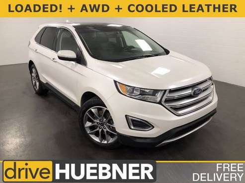 2018 Ford Edge White Platinum Metallic Tri-Coat - - by for sale in Carrollton, OH