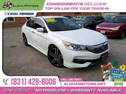 2017 Honda Accord Sport FOR ONLY $422/mo! - cars & trucks - by... for sale in Santa Cruz, CA