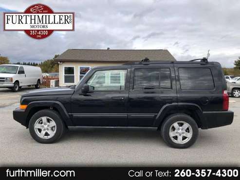 2006 Jeep Commander V6 4x4 NO accidents black 117,432 EZ miles 3rd Row for sale in Auburn, IN