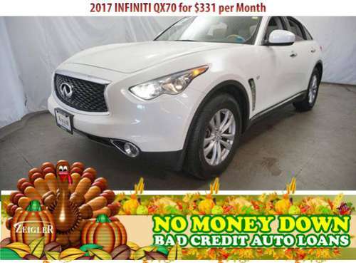 $331/mo 2017 INFINITI QX70 Bad Credit & No Money Down OK - cars &... for sale in Bedford Park, IL