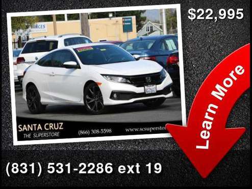 2019 Honda Civic Sport 2D Coupe - - by dealer for sale in Santa Cruz, CA