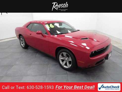 2016 Dodge Challenger SXT coupe Redline Red Tricoat Pearl for sale in Elmhurst, IL
