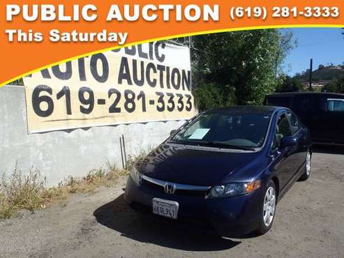 2008 Honda Civic Sdn Public Auction Opening Bid - - by for sale in Mission Valley, CA