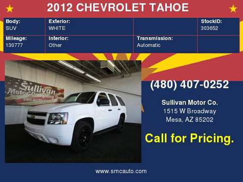 2012 CHEVROLET TAHOE 4WD 4dr 1500 LS for sale in Mesa, AZ