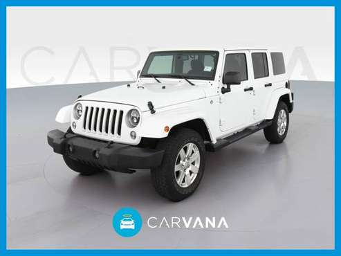 2016 Jeep Wrangler Unlimited Sahara Sport Utility 4D suv White for sale in Athens, OH