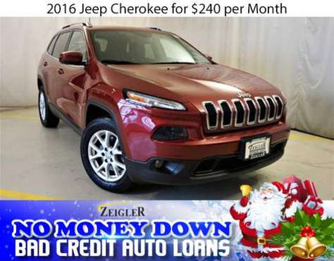 $240/mo 2016 Jeep Cherokee Bad Credit & No Money Down OK - cars &... for sale in Wood Dale, IL