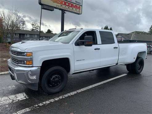 2017 Chevrolet Silverado 3500HD Work Truck 4x4 4dr Crew Cab DRW -... for sale in Albany, OR