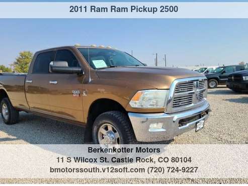 2011 Ram Ram Pickup 2500 SLT CUMMINS 4x4 with - cars & trucks - by... for sale in Castle Rock, CO