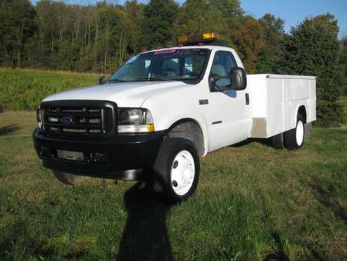 REDUCED PRICE 2002 FORD F-550 UTILITY BODY - DIESEL - 6 SPEED for sale in york springs, PA
