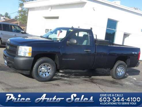 2009 Chevrolet Silverado 1500 Work Truck 4x4 2dr Regular Cab 8 ft.... for sale in Concord, NH