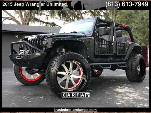 15 Jeep Wrangler Unlimited 4WD 24"FORGIATO TOUCH SCREEN ALPINE SOUND... for sale in TAMPA, FL