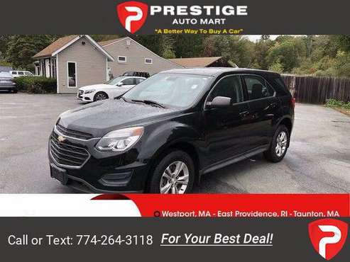 2016 Chevy Chevrolet Equinox LS suv Black - cars & trucks - by... for sale in Westport , MA