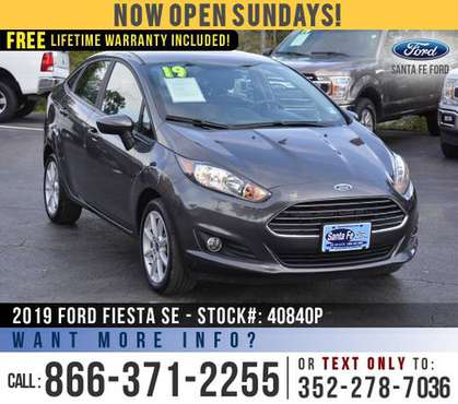 ‘19 Ford Fiesta SE *** SIRIUS, Backup Camera, Touchscreen *** - cars... for sale in Alachua, FL