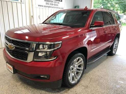 2015 CHEVY TAHOE 2LT*HEATED LEATHER*95K*MOONROOF*DVD*BACKUP CAM*SWEET! for sale in Webster City, IA