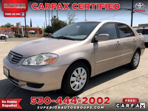 2003 Toyota Corolla CE - - by dealer - vehicle for sale in Yuba City, CA