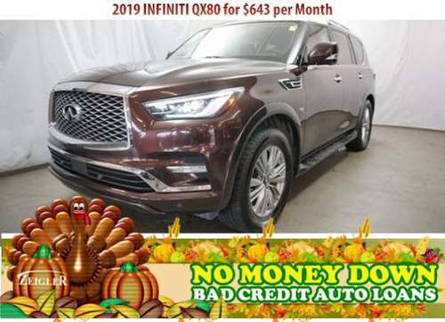 $643/mo 2019 INFINITI QX80 Bad Credit & No Money Down OK - cars &... for sale in Robbins, IL