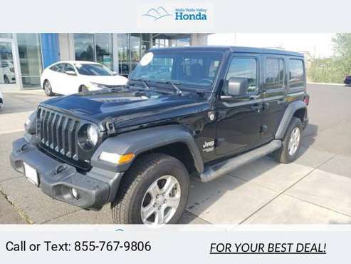 2019 Jeep Wrangler Unlimited Sport suv Black Clearcoat - cars & for sale in College Place, WA