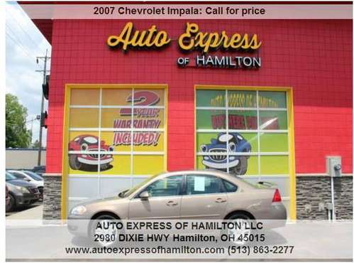 2007 Chevrolet Impala 399 Down TAX Buy Here Pay Here - cars & for sale in Hamilton, OH