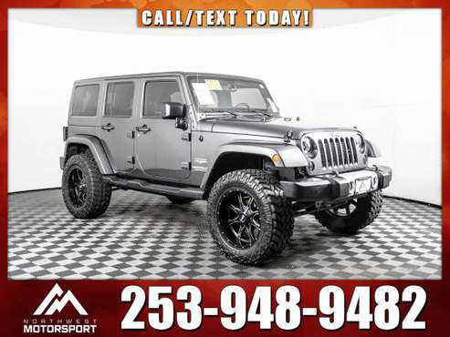 Lifted 2014 *Jeep Wrangler* Unlimited Sahara 4x4 - cars & trucks -... for sale in PUYALLUP, WA
