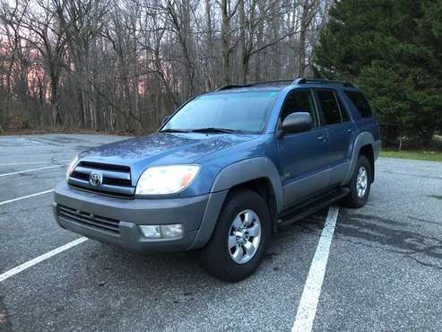 2003 Toyota 4Runner SR5 Sport Utility 4D SUV 4 0L V6 Blue Gray Side for sale in Bowie, District Of Columbia