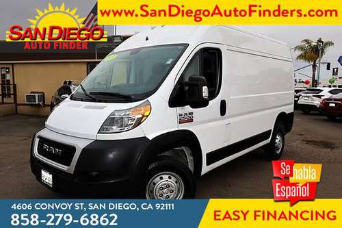 2019 Ram ProMaster Cargo 2500 High Roof 136 WB SKU: 23332 Ram for sale in San Diego, CA