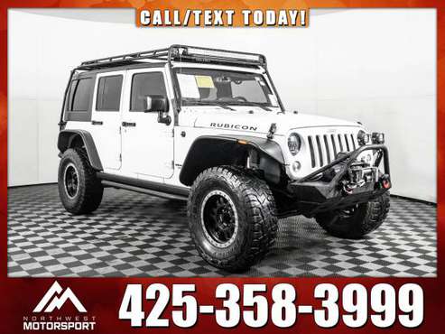 Lifted 2015 *Jeep Wrangler* Unlimited Rubicon 4x4 - cars & trucks -... for sale in Everett, WA