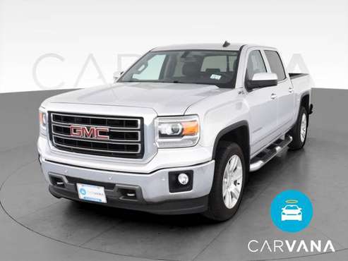 2015 GMC Sierra 1500 Crew Cab SLT Pickup 4D 5 3/4 ft pickup Silver -... for sale in Baltimore, MD