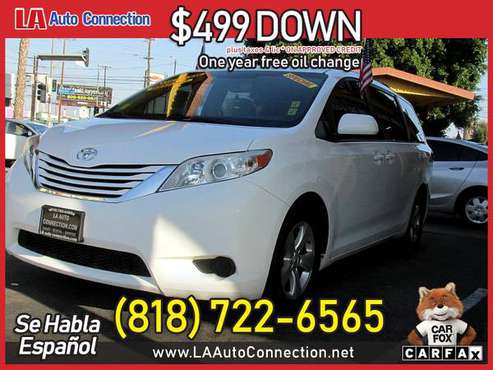 2015 Toyota Sienna LE FOR ONLY 324/mo! - - by dealer for sale in Van Nuys, CA