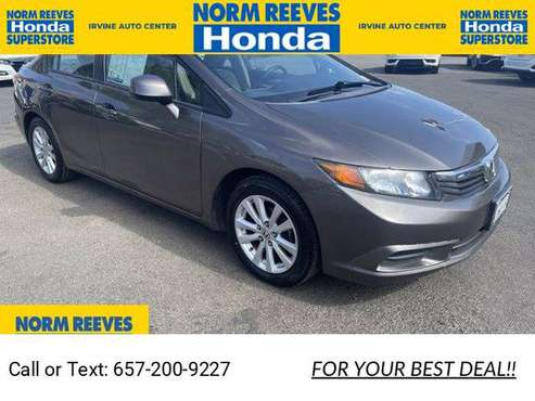Pre-Owned 2012 Honda Civic Sdn EX-L sedan Gray - - by for sale in Irvine, CA