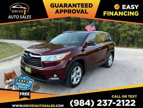 2016 Toyota Highlander Limited Platinum PRICED TO SELL! - cars & for sale in Wake Forest, NC