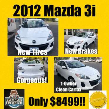 2012 Mazda 3i Gorgeous 1-Owner Clean Carfax New for sale in Sewell, NJ
