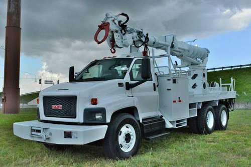 2007 GMC C8500 Flat Bed Tandem Axle Terex Telelect Digger Derrick for sale in MS