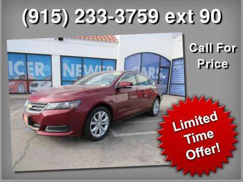 2017 Chevrolet Chevy Impala - Payments AS LOW $299 a month 100%... for sale in El Paso, TX