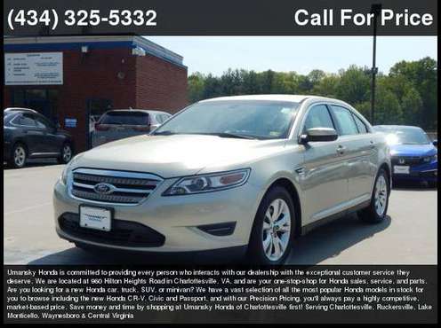 2011 Ford Taurus SEL Call Sales for the Absolute Best Price on for sale in Charlottesville, VA