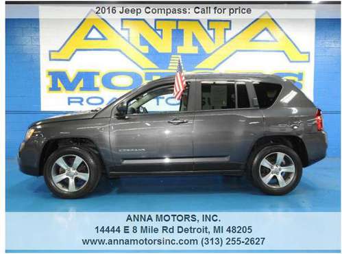 2016 JEEP COMPASS 4X4, $00*DOWN AVAILABLE WITH TRADE IN TODAY-CALL US for sale in Detroit, MI